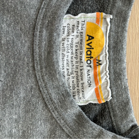 Aviator Nation grey bolt sweatshirt M - Picture 4 of 4